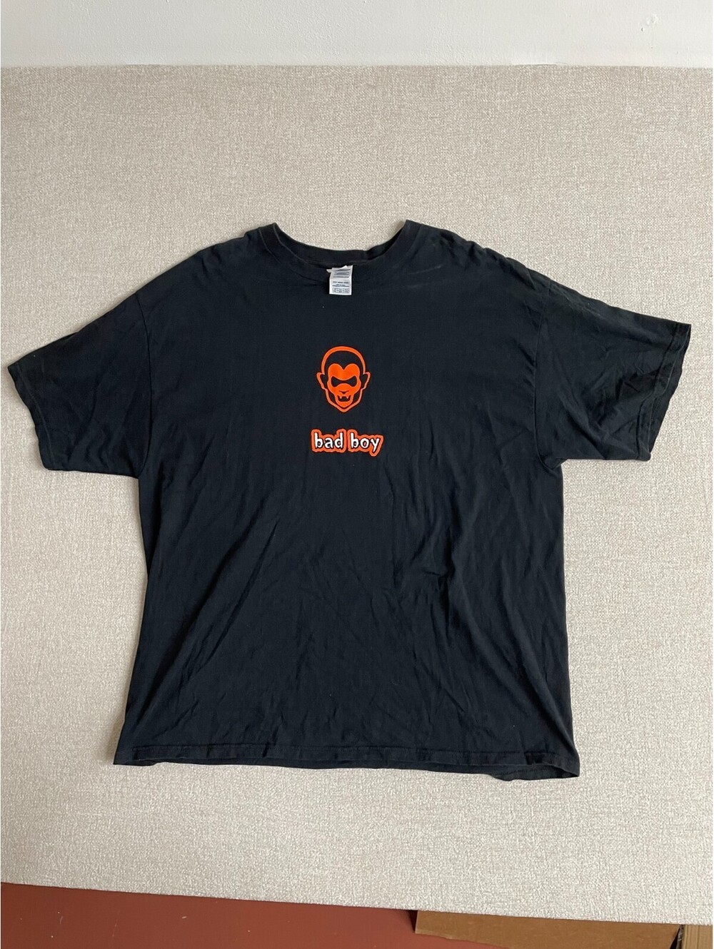 Vintage Delta Pro Weight Bad Boy Graphic T-Shirt Men 2XL Black Short Sleeve